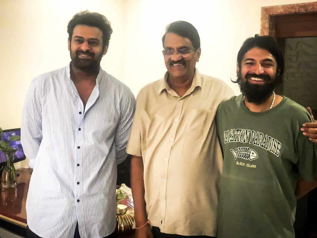 Viral Pic of the day-Prabhas with the team of his next1