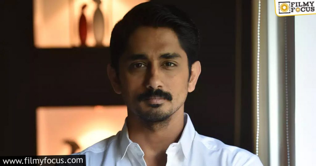 Fans Of Siddharth Expect A Blasting Comeback