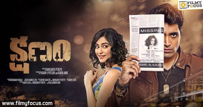 Kshanam’s Satellite Rights for 2.7 crores