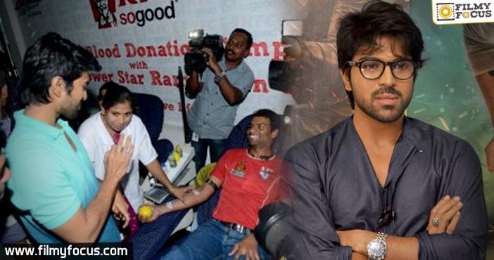 Mega Blood Donation Camp on Ram Charan birthday