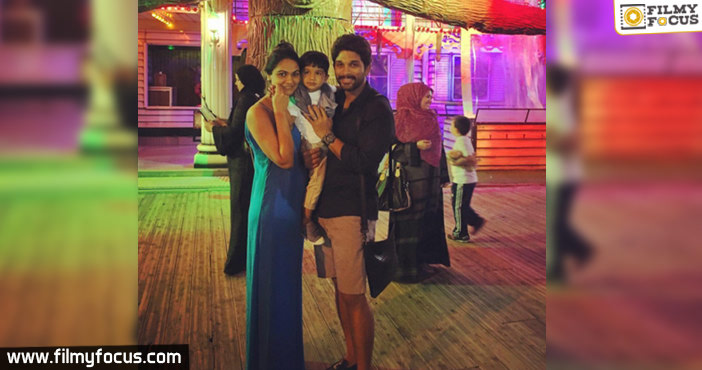 Allu Arjun Rings in b’day with wife, Son and Sardaar