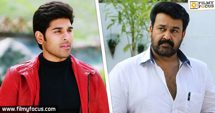 Allu Sirish Making Malayalam debut in Mohan Lal film