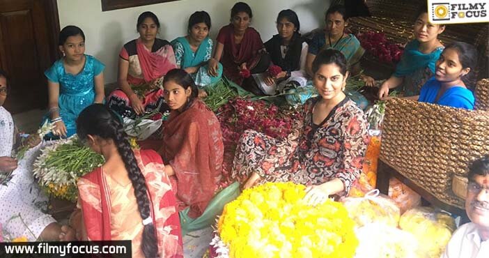 Upasna Celebrates Bathukamma at Balika Nilayam