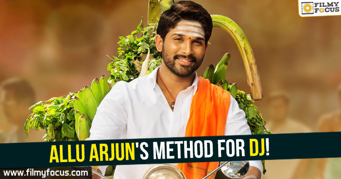 Allu Arjun’s method for Duvvada Jagannadham!