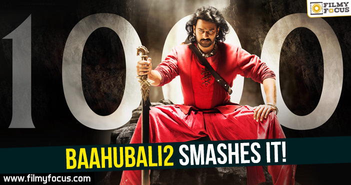 Baahubali2 smashes the 1000cr club!