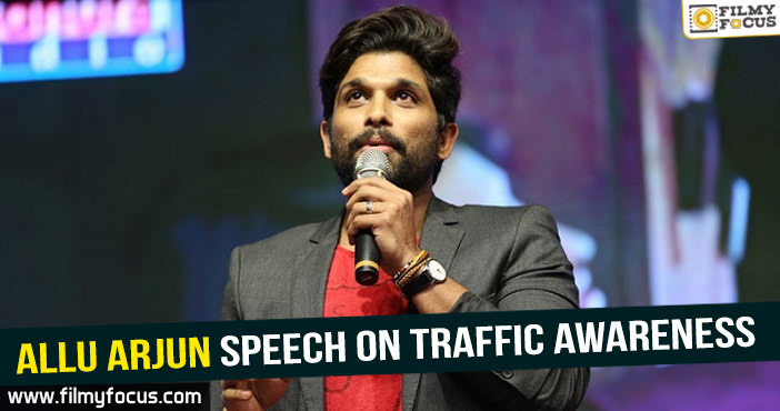 Allu Arjun bats for traffic awareness among the youth!