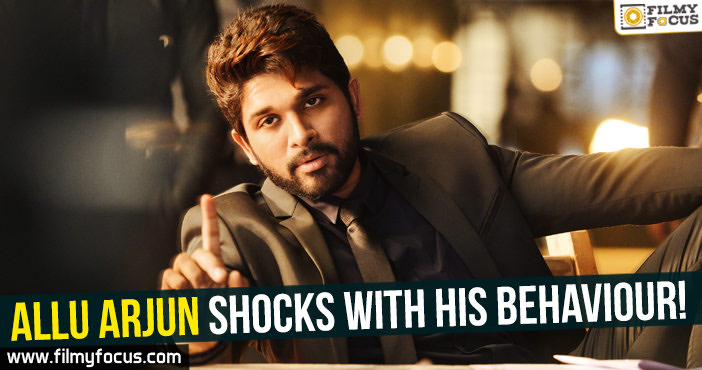 Allu Arjun shocks with his behaviour!