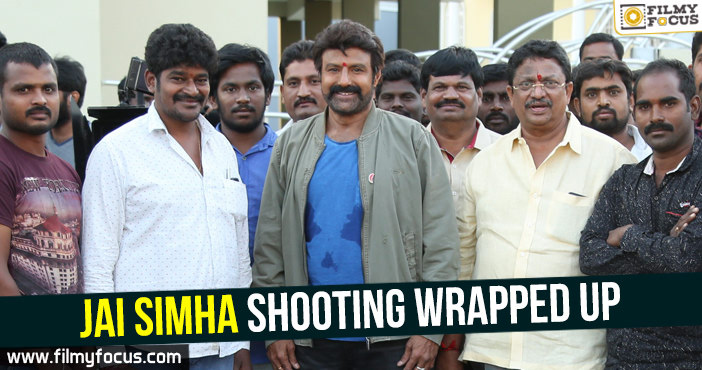 Jai Simha Shooting Wrapped Up