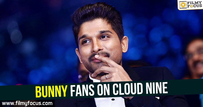 Bunny fans on cloud nine