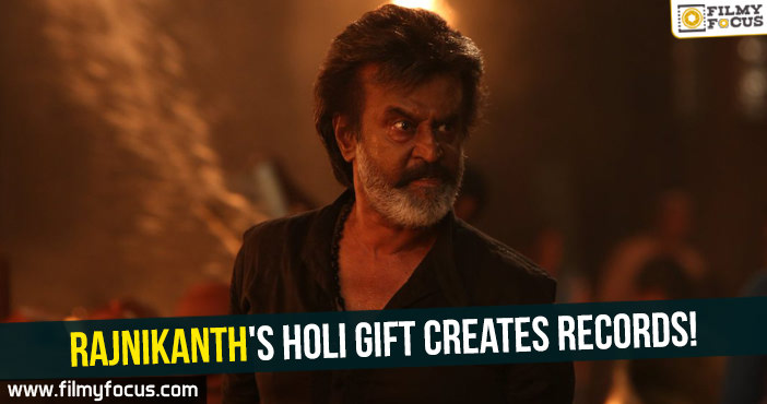 Rajnikanth’s Holi gift creates records!