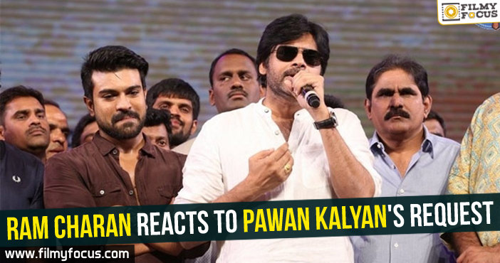 Ram Charan reacts to Pawan Kalyan’s request