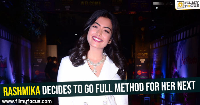 Rashmika decides to go full method for her next