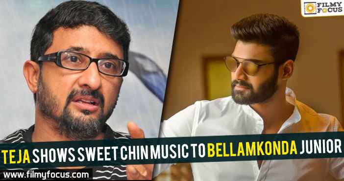 Teja shows sweet chin music to Bellamkonda junior