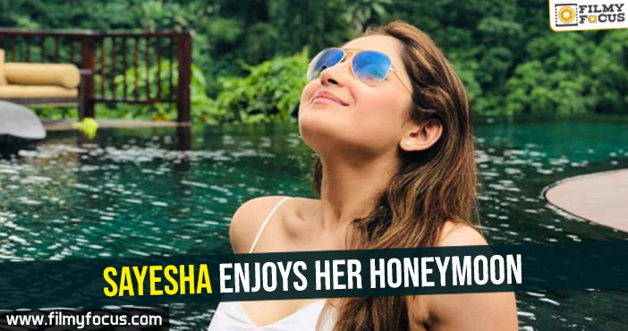 Photo Special- Sayesha enjoys her honeymoon