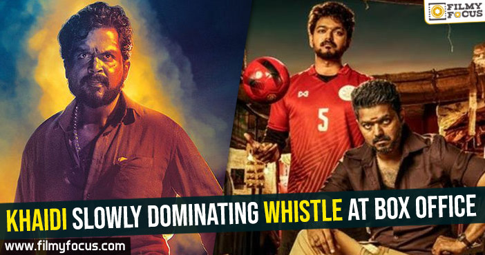 Khaidi slowly dominating Whistle at box office