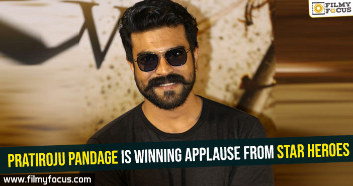 Pratiroju Pandage is winning applause from star heroes