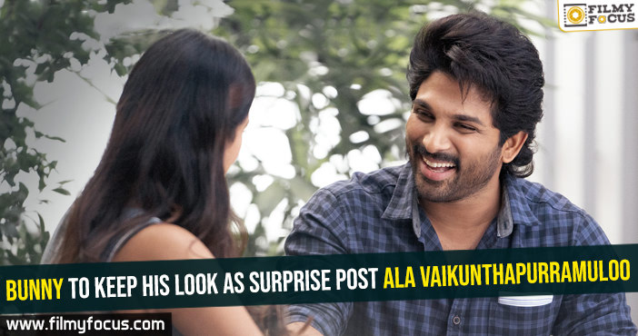 Bunny to keep his look as surprise post Ala Vaikunthapurramloo