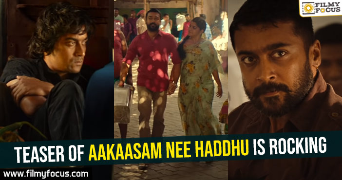 Teaser of Aakaasam Nee Haddhu is rocking