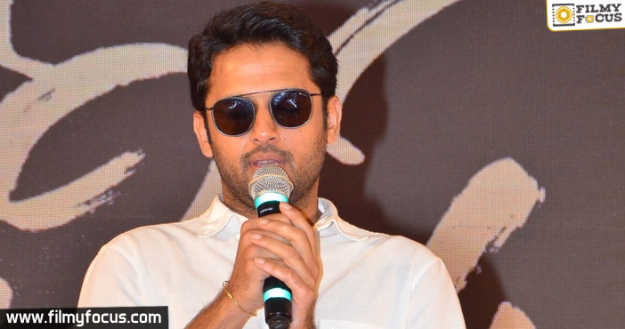 Nithiin becomes emotional at Bheeshma success meet