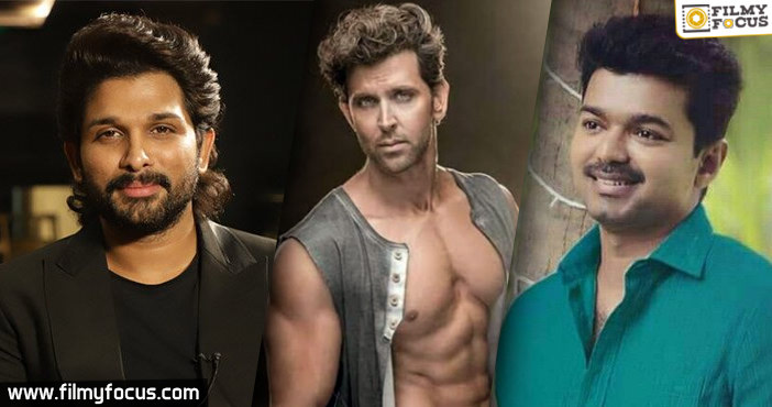 Hrithik Roshan is all praises for Allu Arjun and Vijay