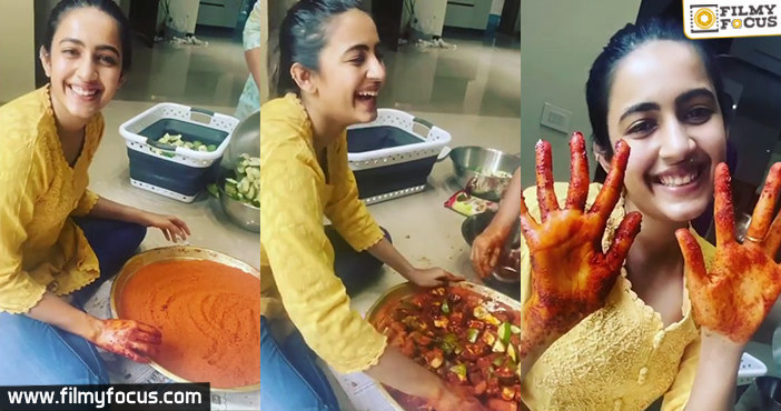 Niharika joins the “Avakayi Chef” brigade!