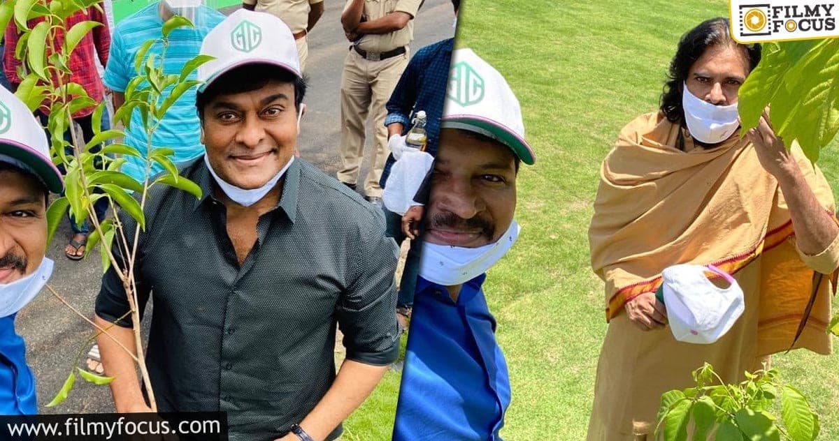 Chiranjeevi, Pawan Kalyan take part in Green India Challenge