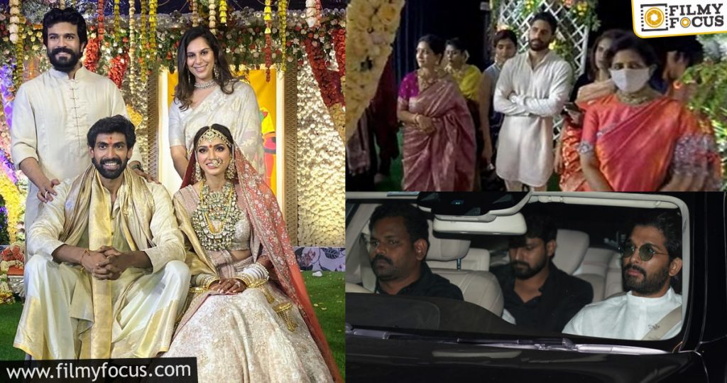 Ram Charan, Naga Chaitanya And Bunny Don't Miss Rana's Wedding