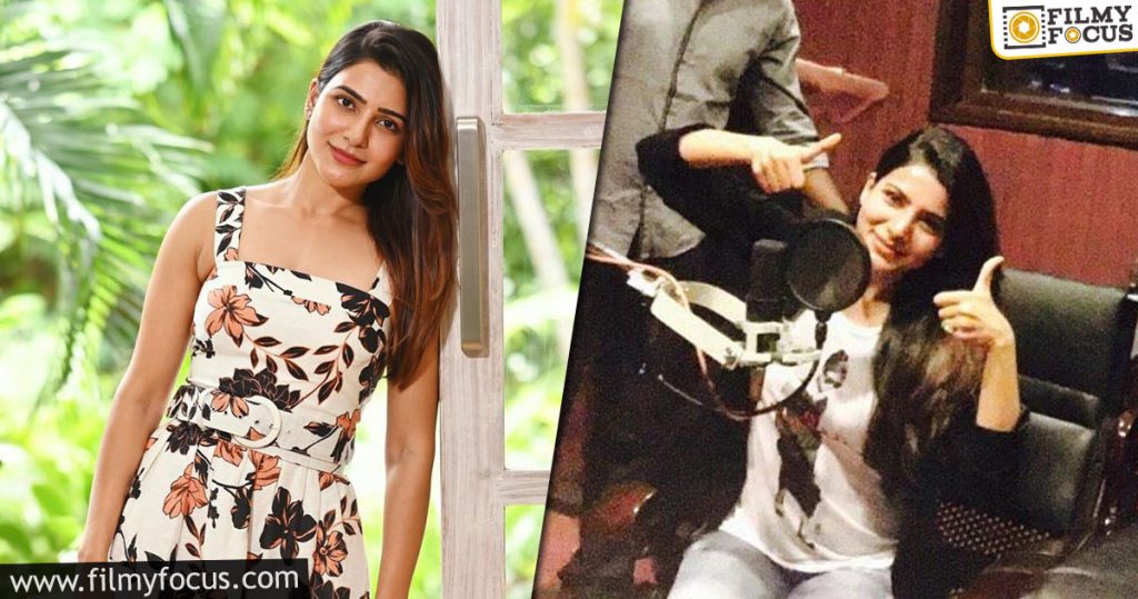 Samantha Starts Dubbing For Her Web Series