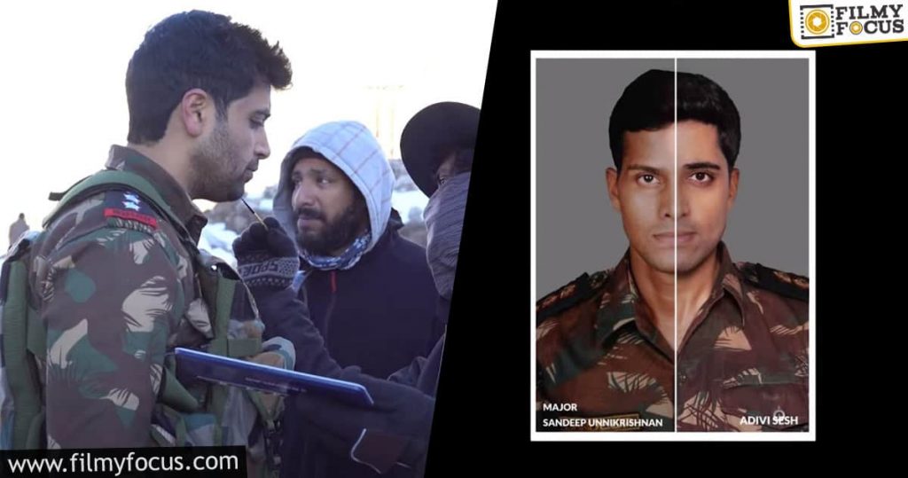 Adivi Sesh Reveals Look Test As Major Sandeep Unnikrishnan For The Bilingual Film Major