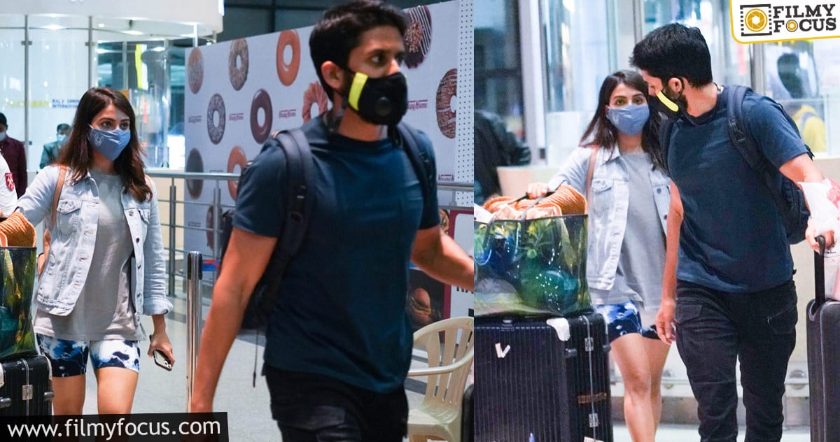 Naga Chaitanya, Samantha completes vacation, return to Hyderabad