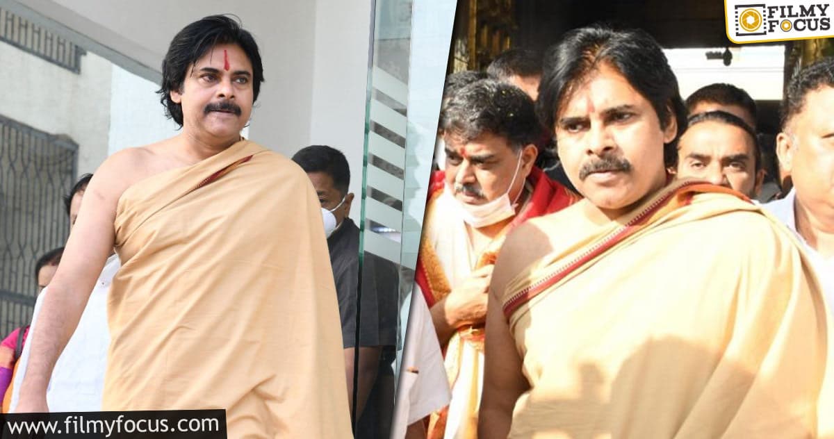 Pawan Kalyan in a swamy attire surprises everyone