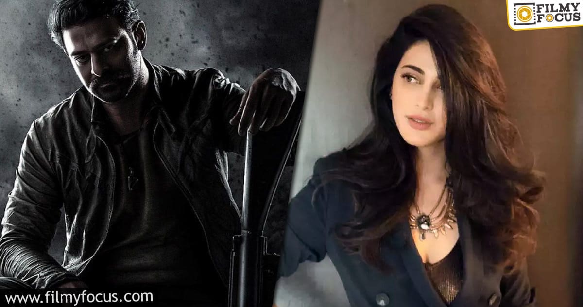 Shruti Haasan confirmed as the female lead in Prabhas’s Salaar