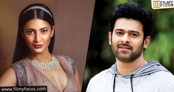 Shruti Haasan finalized in Prabhas's Salaar? - Filmy Focus