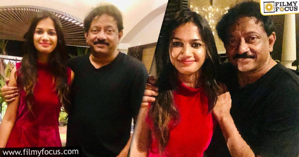 Ariyana Glory Meets Her Favorite Rgv In Goa