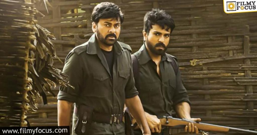 Ram Charan And Chiranjeevi Lit Up The Poster Of Acharya