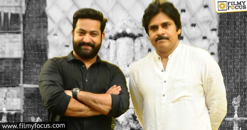 Ntr Watches Vakeel Saab, Hugs Pawan Kalyan