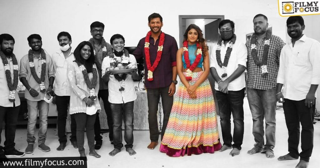 Amid Covid Scare, Vishal Kick Starts Shooting For A New Film