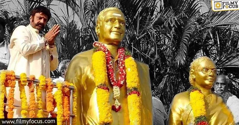 NBK at NTR’s 100th birth anniversary celebrations in Nimmakuru