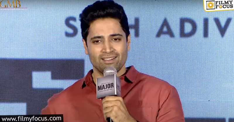 Adivi Sesh takes an important initiative