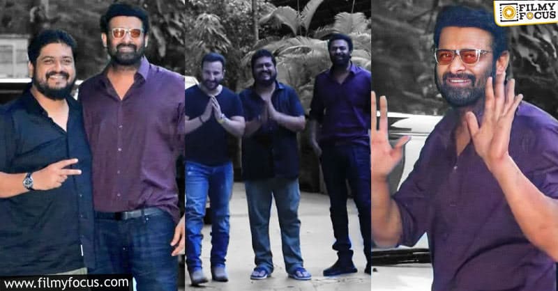 Prabhas splashes at Om Raut’s residence