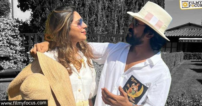 Ram Charan enjoys vacation with his wife
