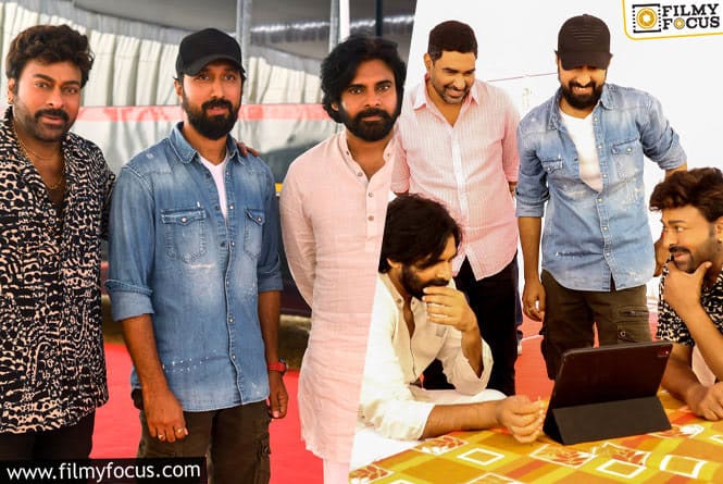 Pawan Kalyan Visits the Sets of Waltair Veerayya