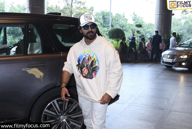 Ram Charan Lands in Delhi; Deets Inside