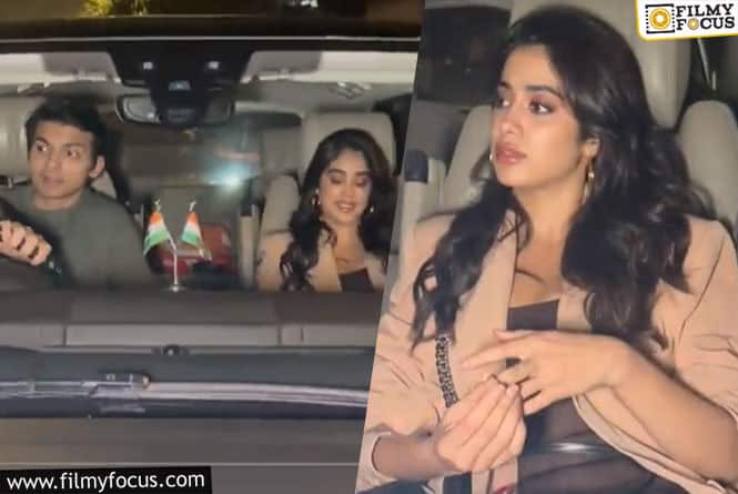 Paps Spot Janhvi Kapoor with Rumoured Beau Shikhar Pahariya