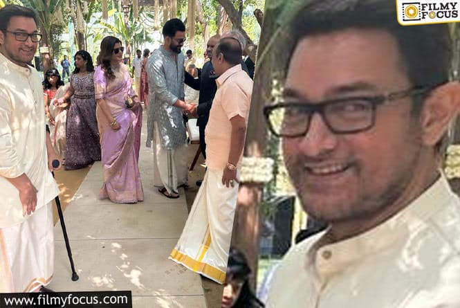 Aamir Khan Spotted Using Walking Stick in a Wedding in Rajasthan