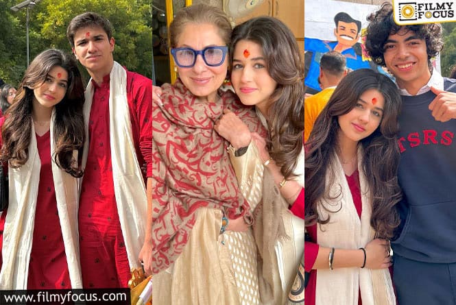 Dimple Kapadia Accompanied Granddaughter Naomika Saran for her Convocation