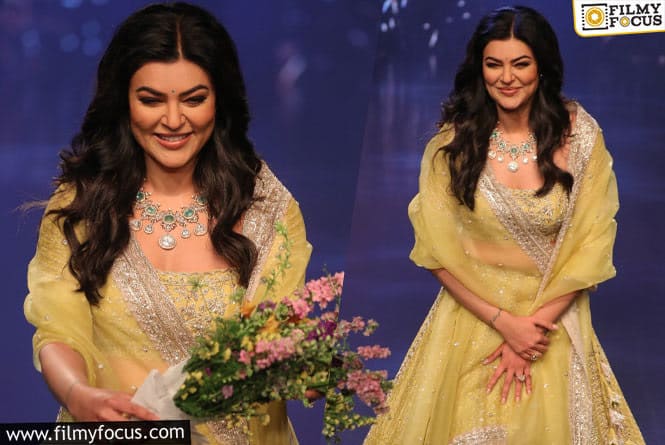 Sushmita Sen Walks On Ramp After Recovering From A Heart Attack