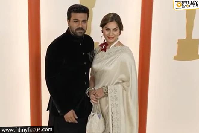 Ram Charan and Upasana at Oscars 2023