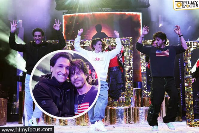 Shah Rukh Khan Shares Stage With Shiamak Davar At NMACC Rehearsals