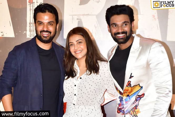 Kajal Aggarwal and Her Husband Attends the Special Screening of Chatrapathi